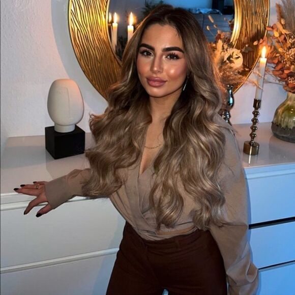 ZARA Cut Out Shirt Taupe Brown - Picture 3 of 14